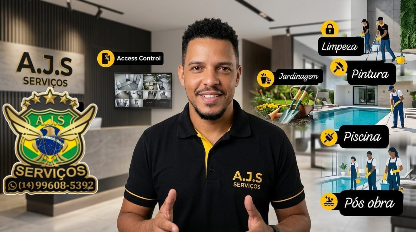 Apresentação visual dos serviços da A.J.S